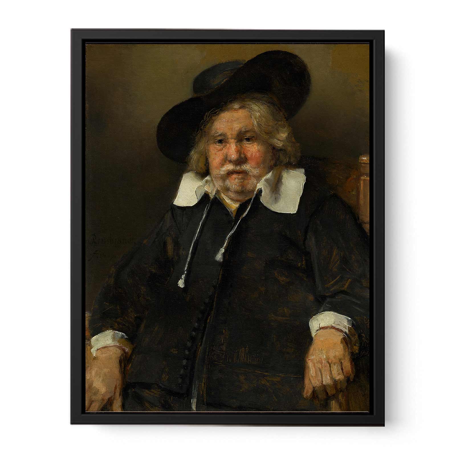 Portrait of an Elderly Man Painting