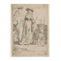 Death appearing to a wedded Couple from an open Grave Painting