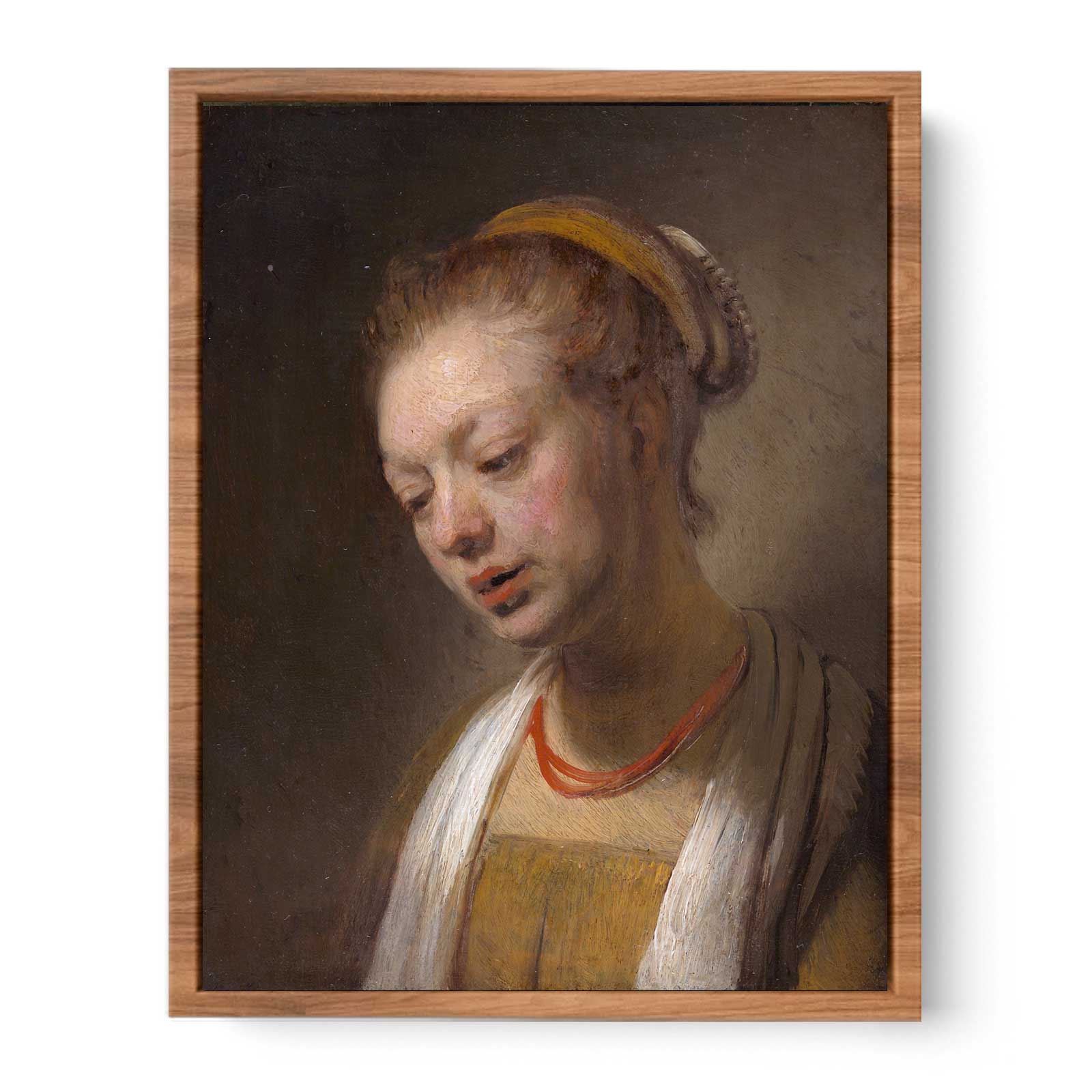 Portrait of a Young Girl Painting