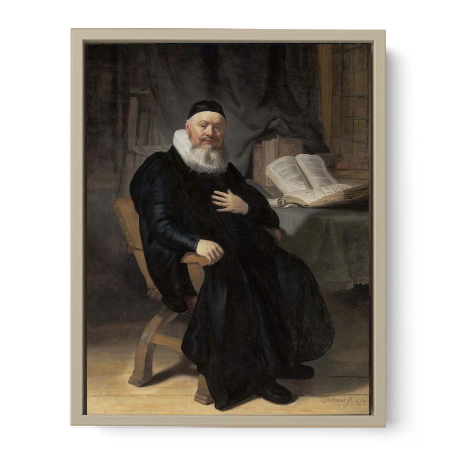 Portrait Of Johannes Elison Painting