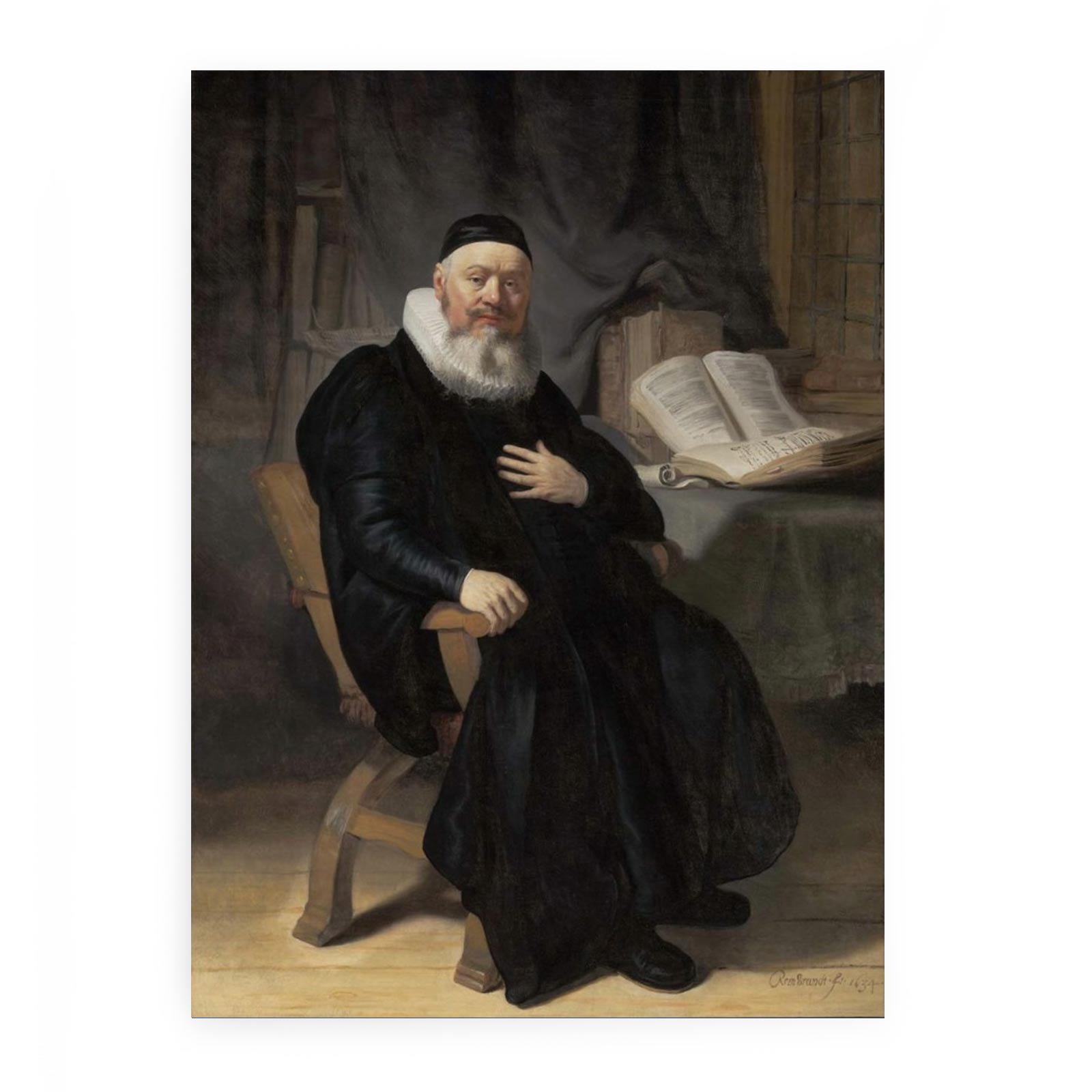 Portrait Of Johannes Elison Painting