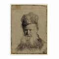 Bust Of An Old Man With A Fur Cap And Flowing Beard, Nearly Full Face, Eyes Direct Painting
