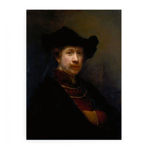 Portrait Of The Artist In A Flat Cap Painting