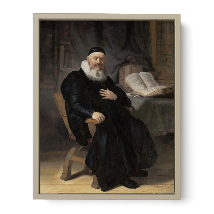 Le Predicateur Johannes Elison,boston 1634 Painting