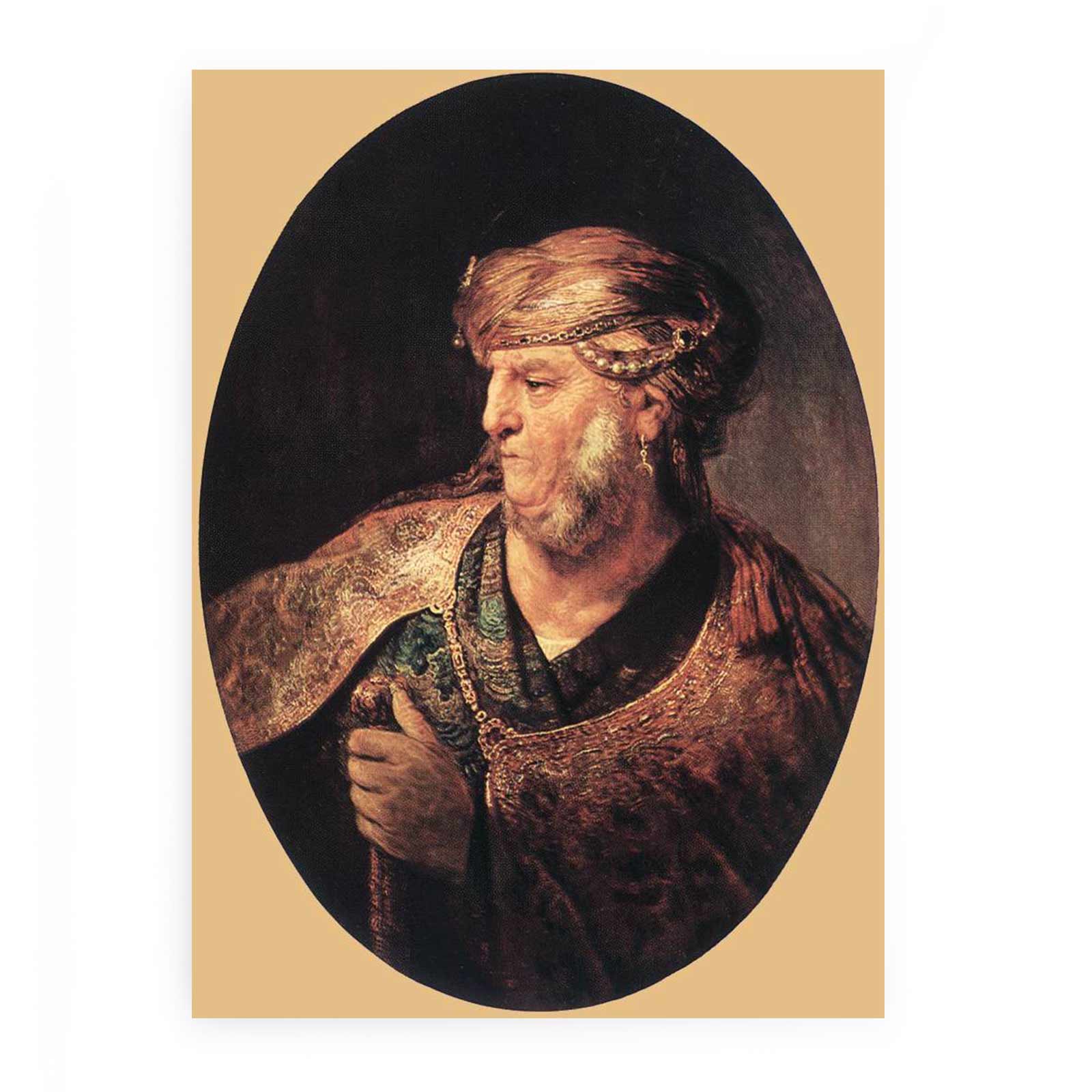 Portrait of a Man in Oriental Garment 1633 Painting