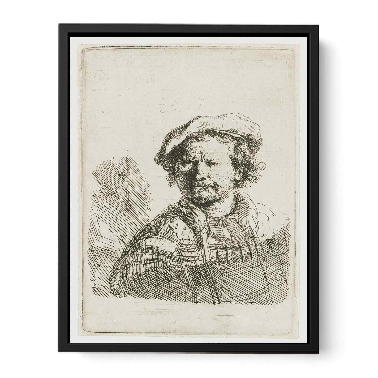 Self-Portrait in a flat Cap and embroidered Dress 2 Painting