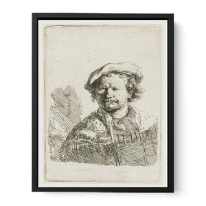 Self-Portrait in a flat Cap and embroidered Dress 2 Painting