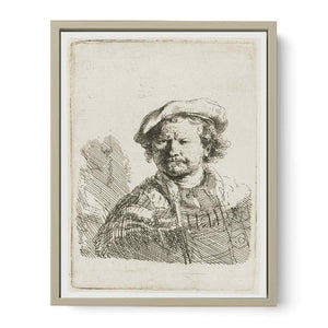 Self-Portrait in a flat Cap and embroidered Dress 2 Painting