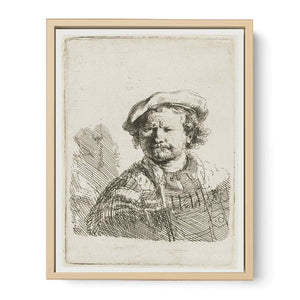 Self-Portrait in a flat Cap and embroidered Dress 2 Painting