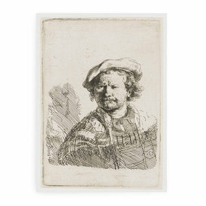 Self-Portrait in a flat Cap and embroidered Dress 2 Painting