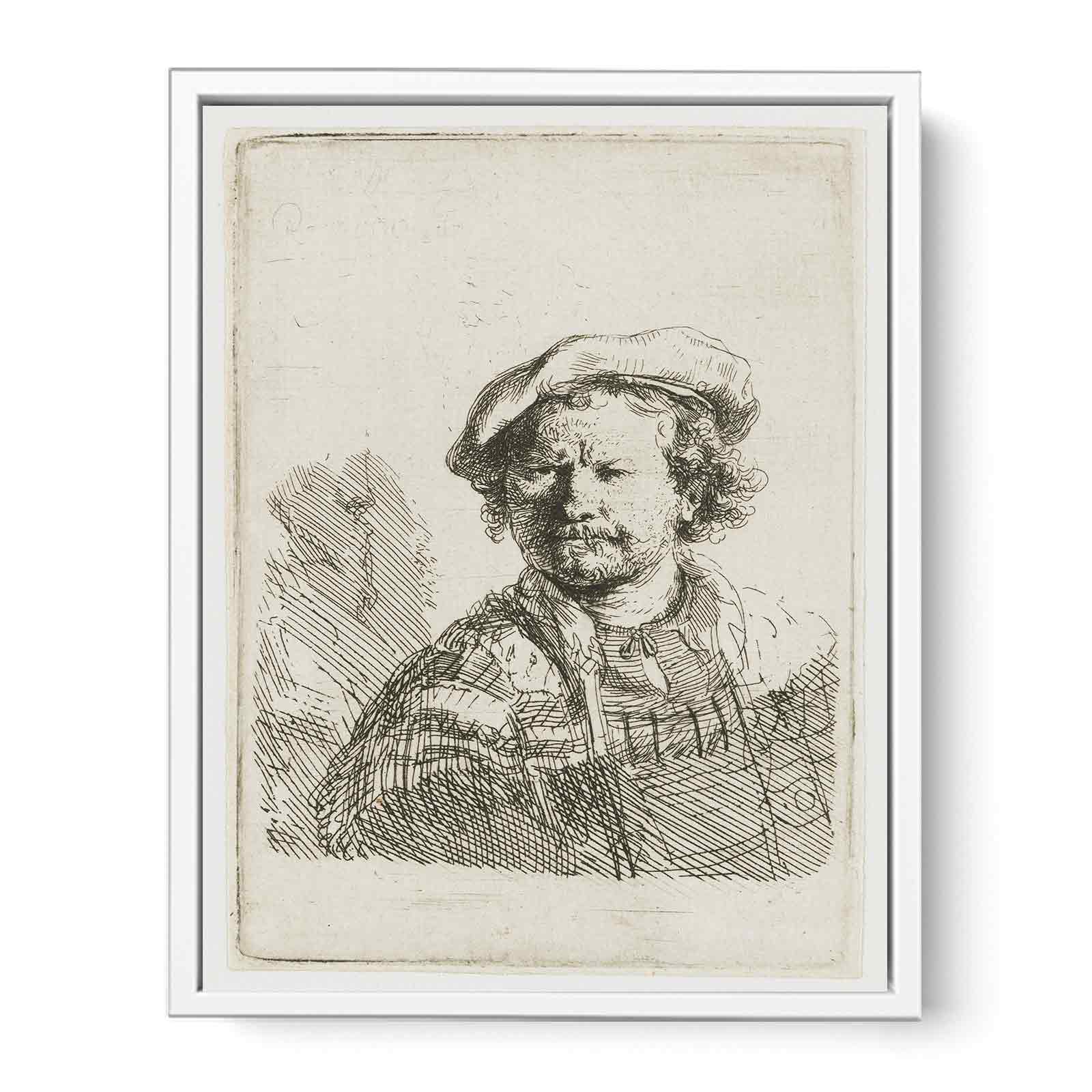 Self-Portrait in a flat Cap and embroidered Dress 2 Painting