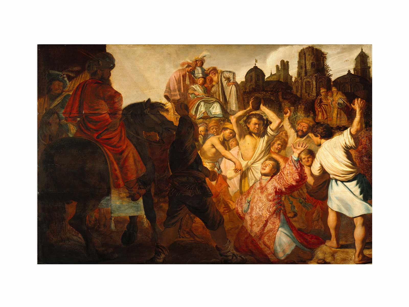 Lapidation De St Etienne.jpg Painting