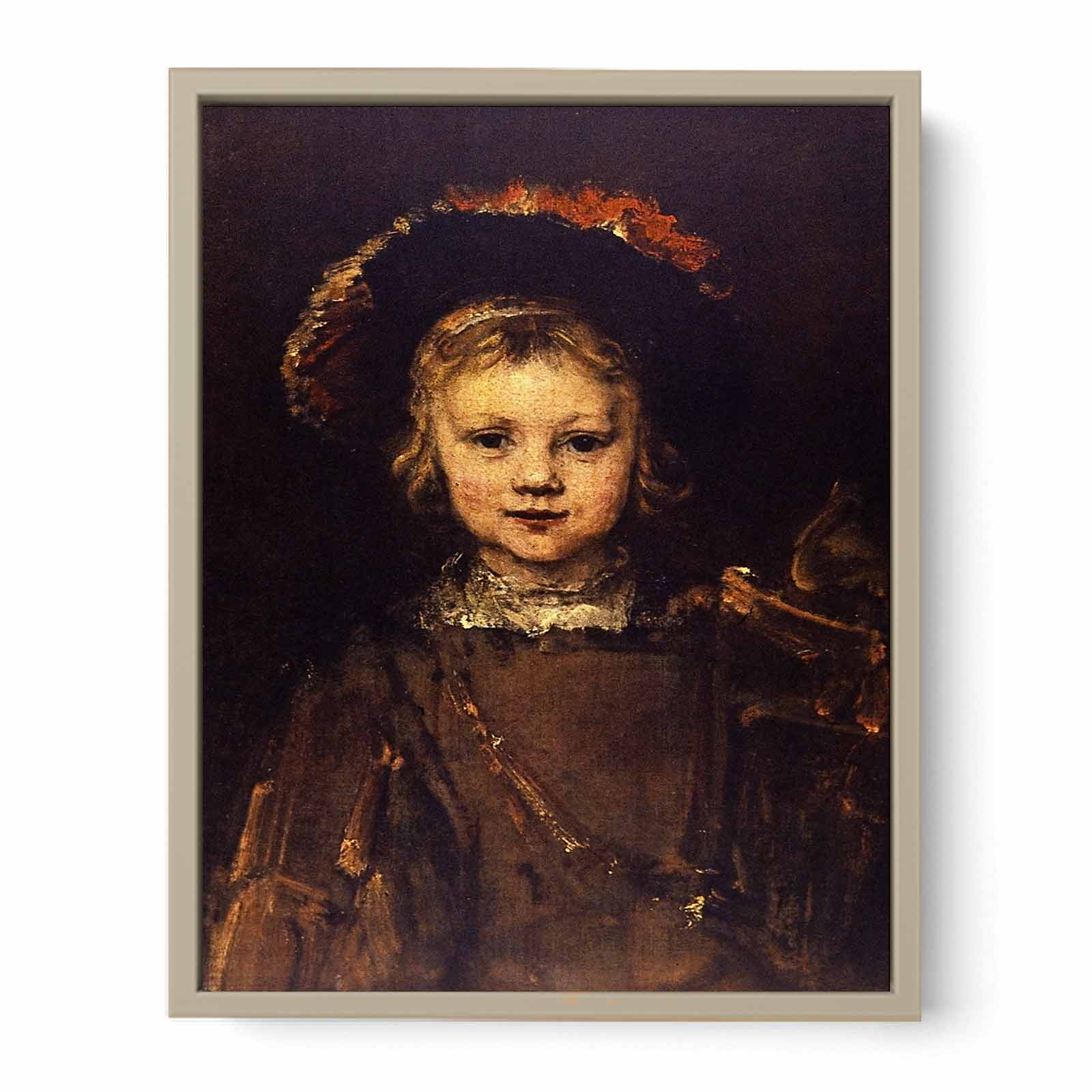Portrait of a boy (Titus, Rembrandt's son) Painting