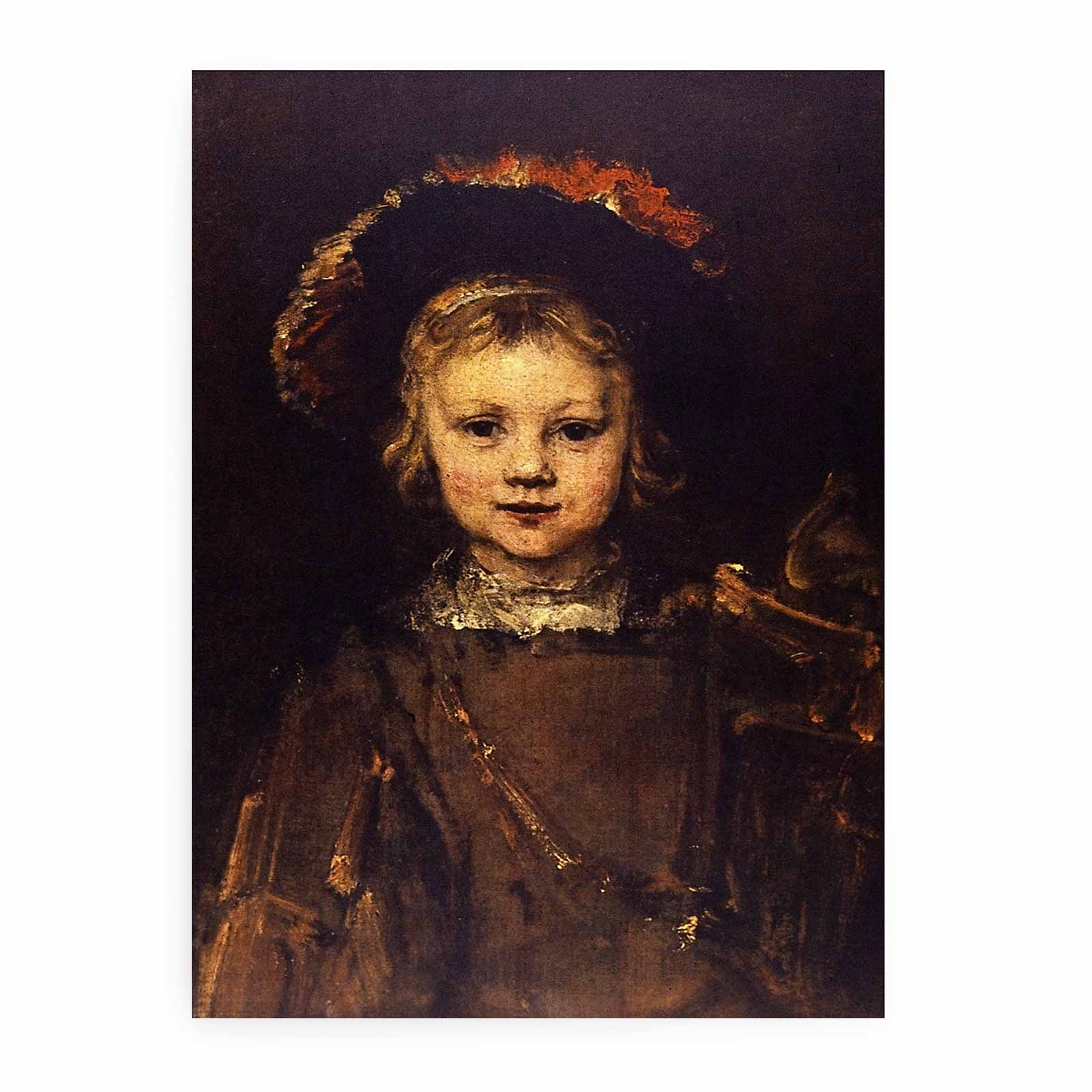 Portrait of a boy (Titus, Rembrandt's son) Painting