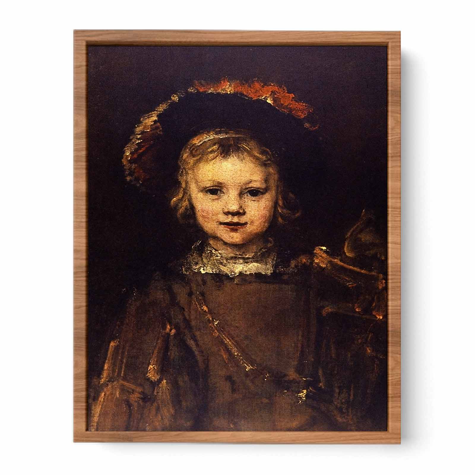 Portrait of a boy (Titus, Rembrandt's son) Painting