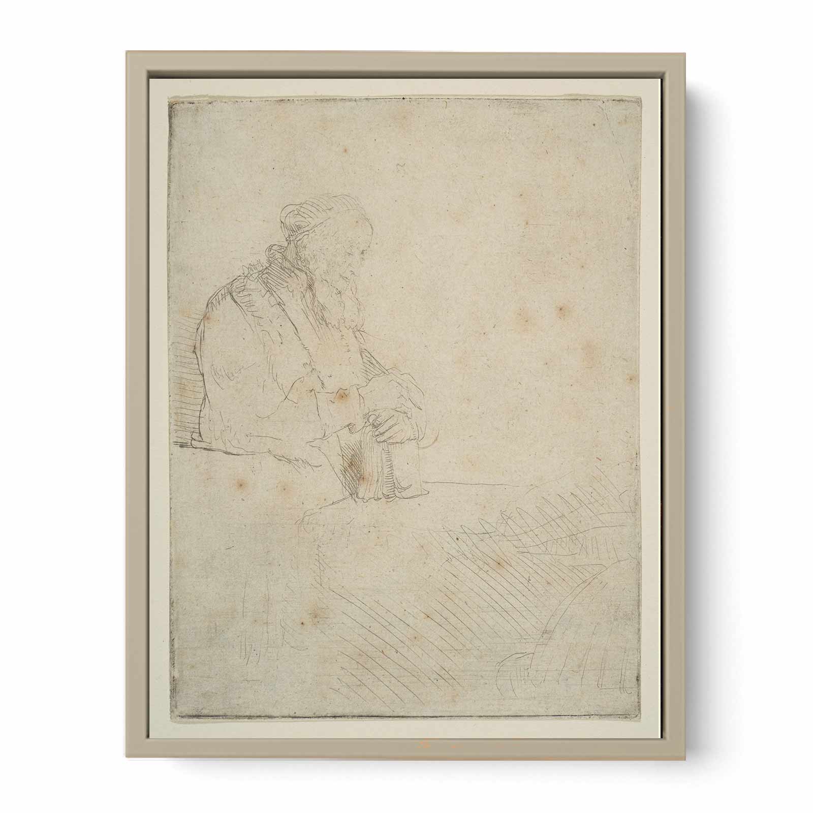 Young Man At His Desk Painting