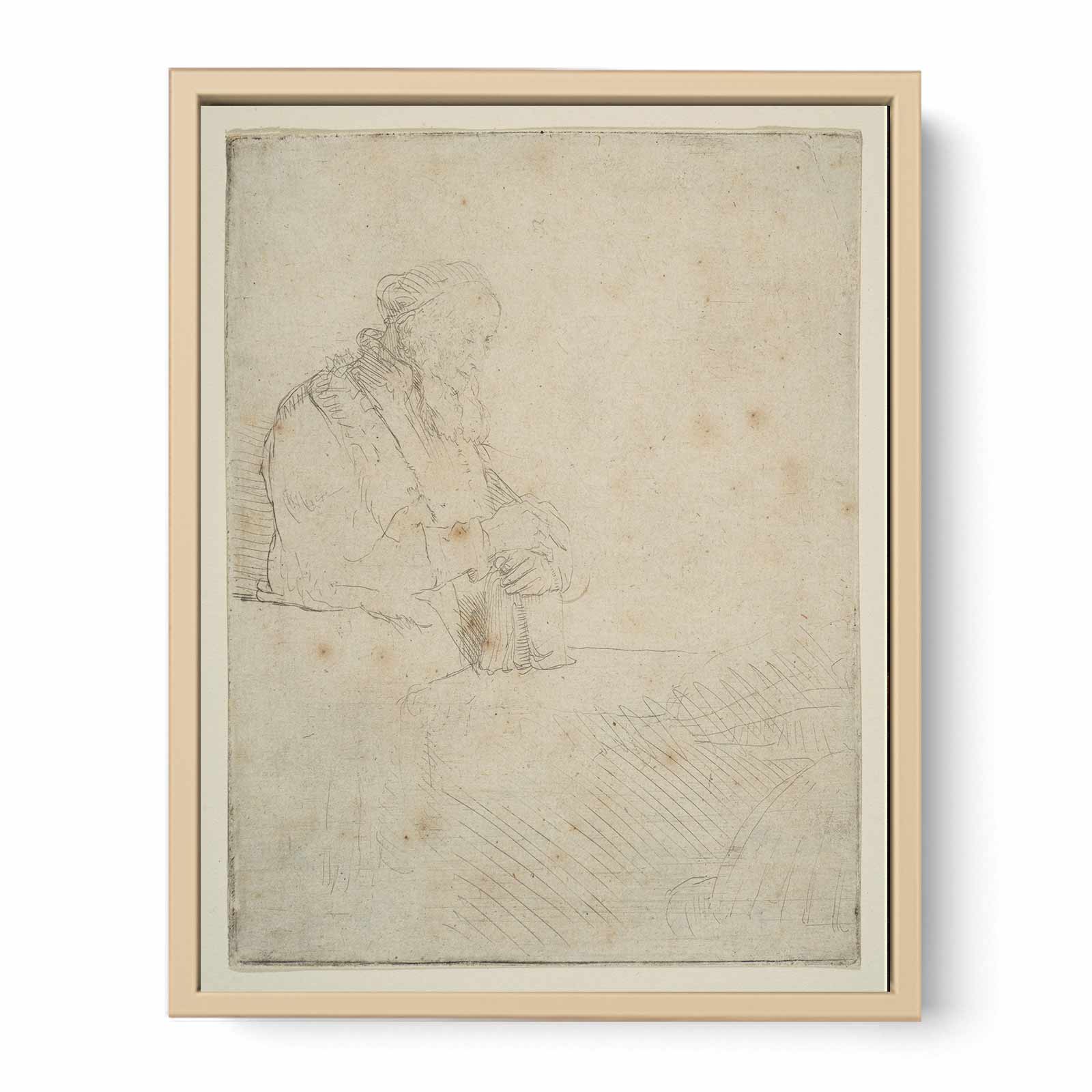 Young Man At His Desk Painting