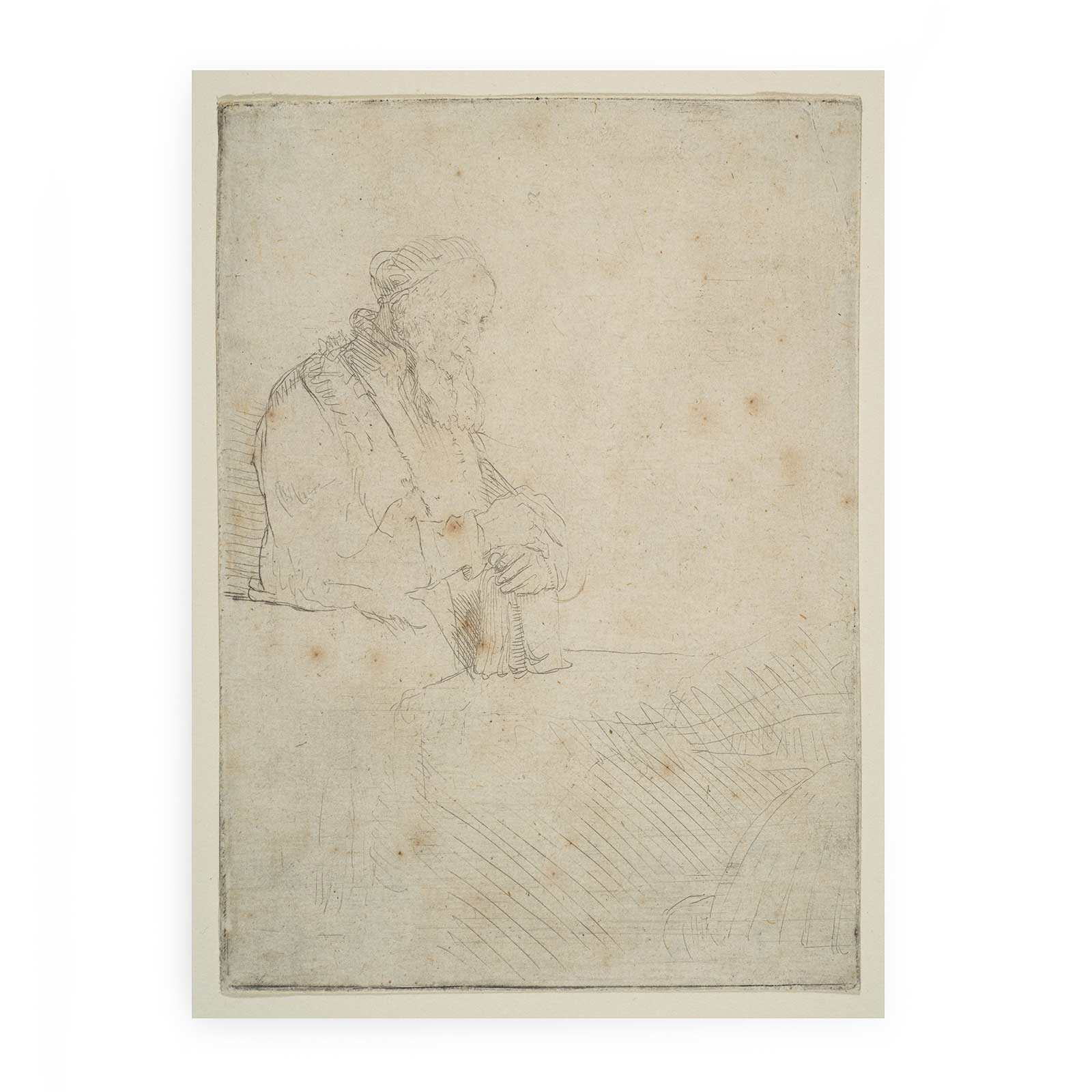 Young Man At His Desk Painting