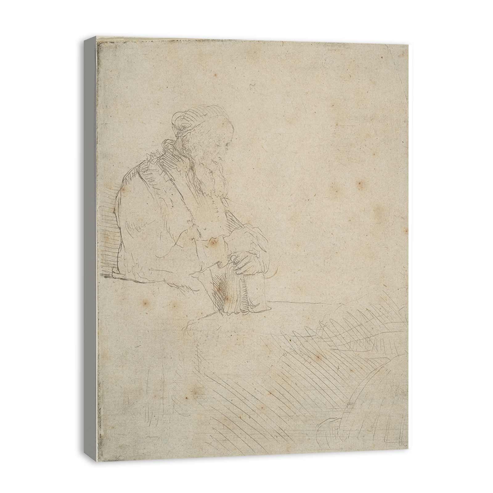 Young Man At His Desk Painting