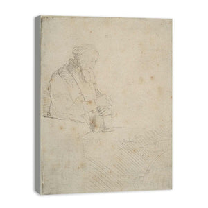 Young Man At His Desk Painting
