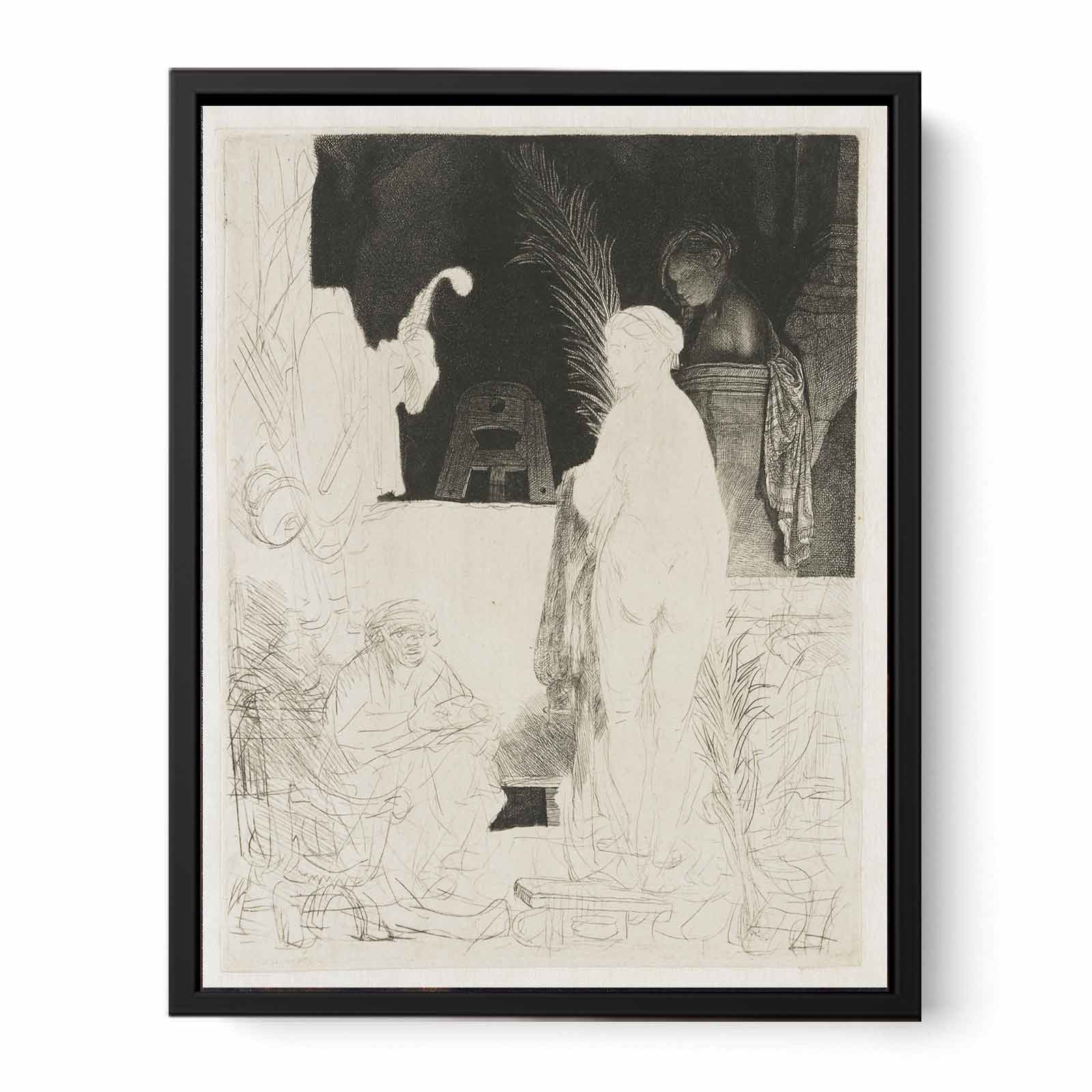 The Artist drawing from the Model Painting