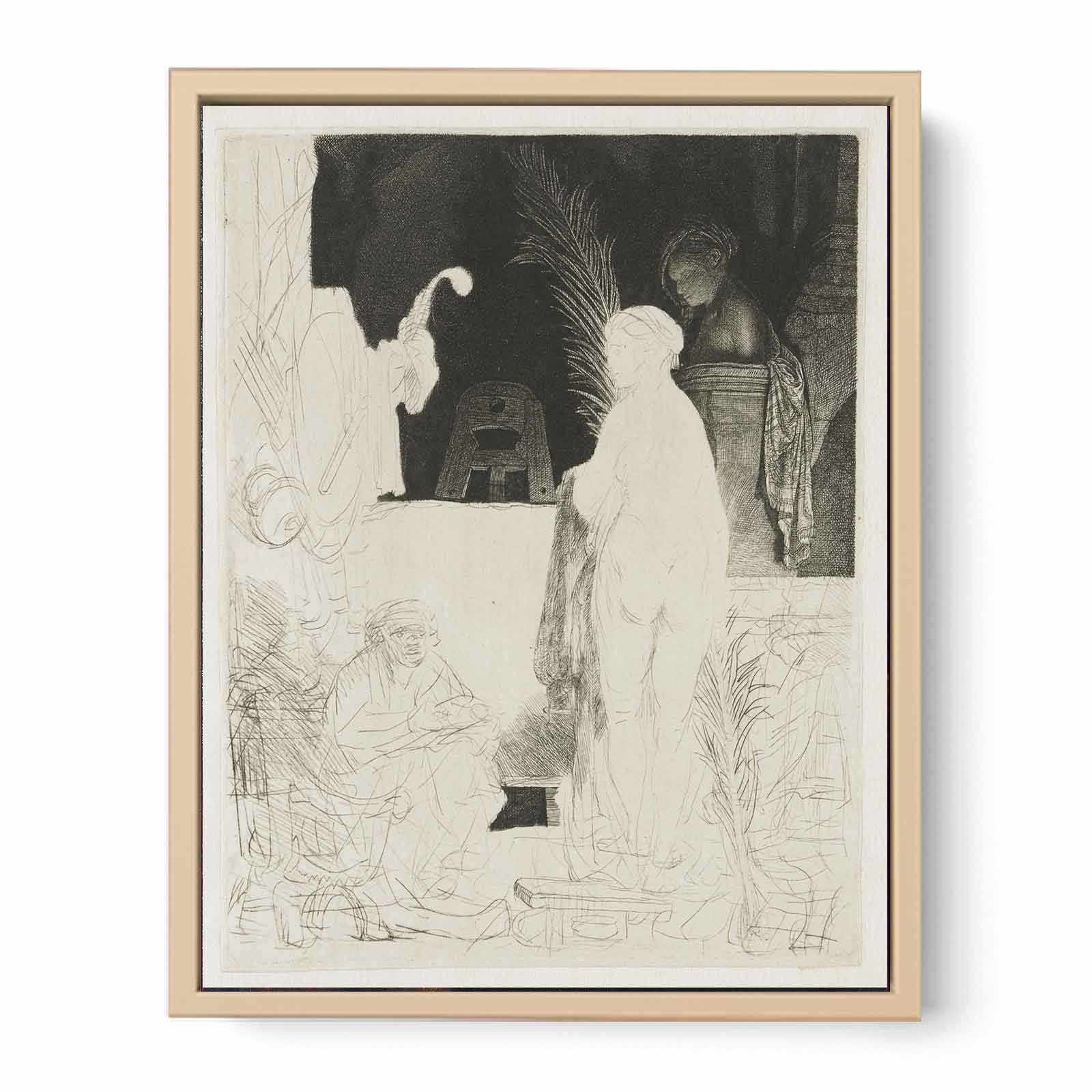 The Artist drawing from the Model Painting