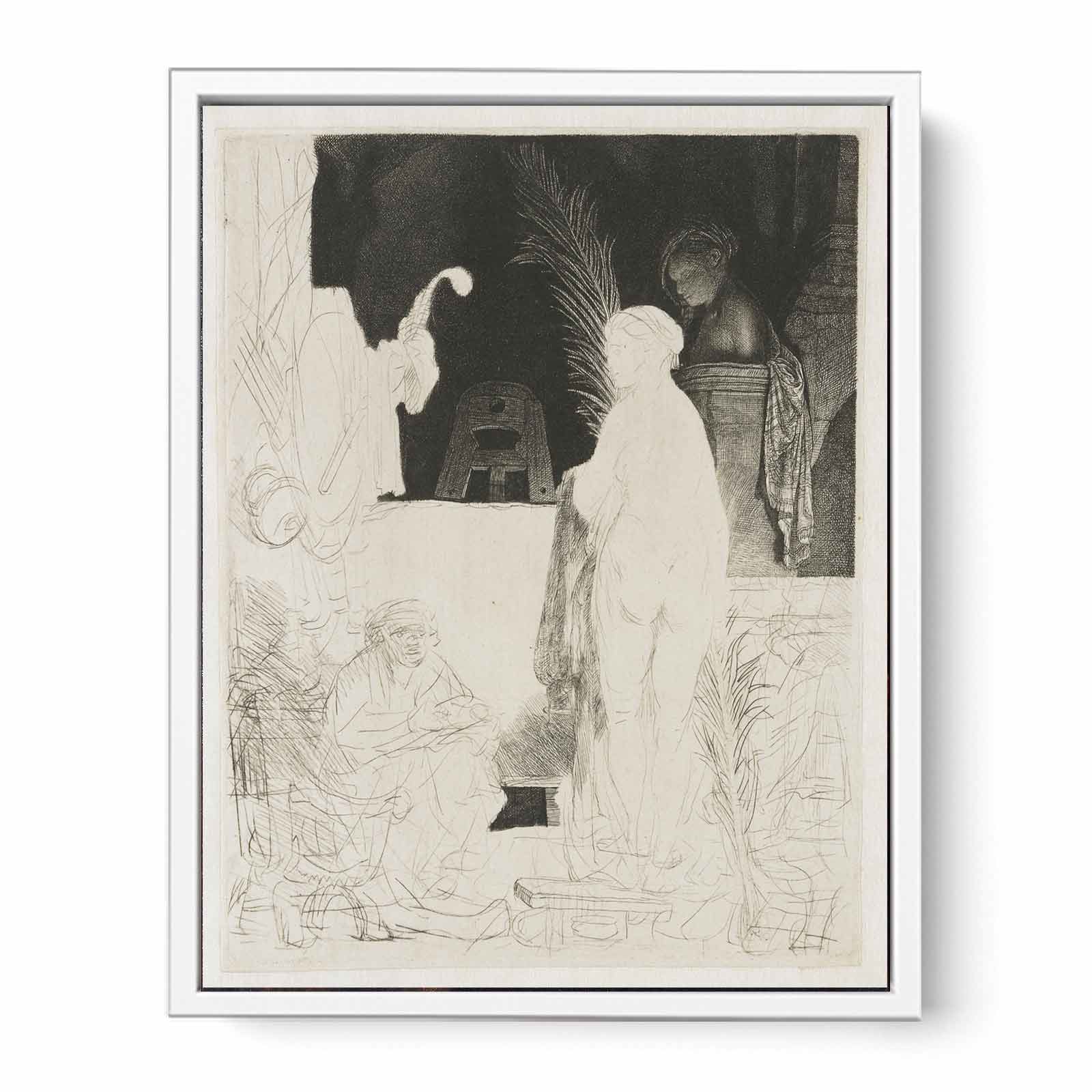 The Artist drawing from the Model Painting