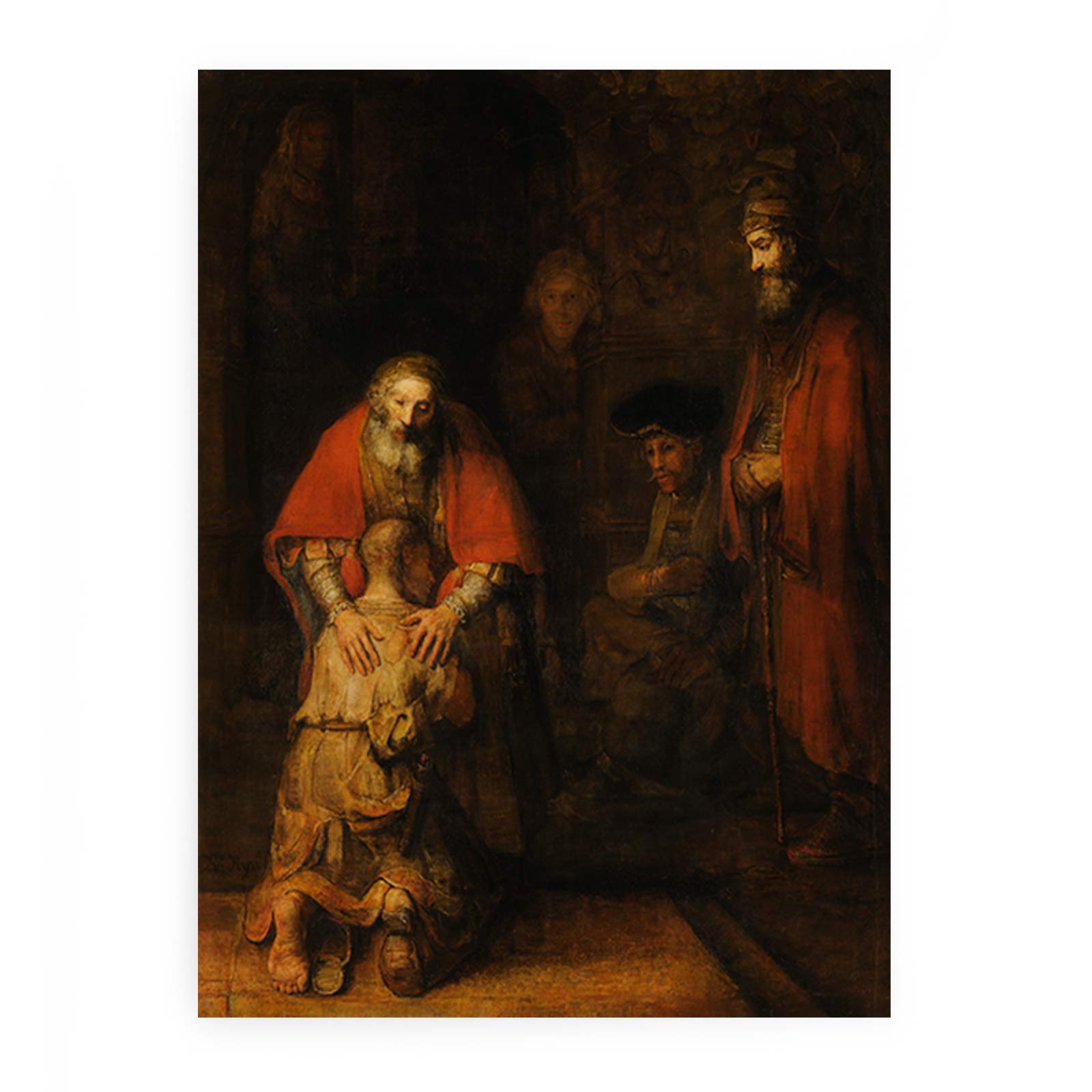 The Return of the Prodigal Son (detail -1) c. 1669 Painting