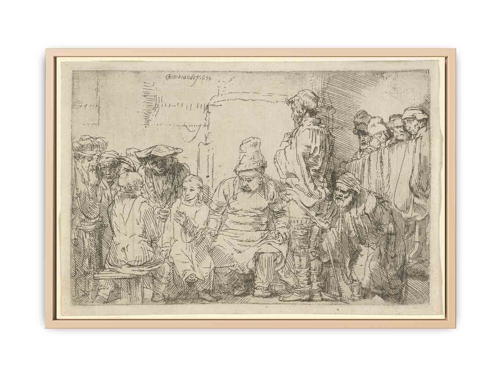 Christ seated disputing with the Doctors Painting