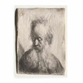 Old Man With A Flowing Beard Bust Painting