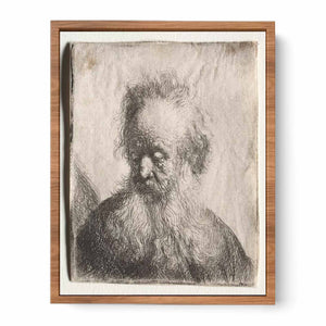 Old Man With A Flowing Beard Bust Painting