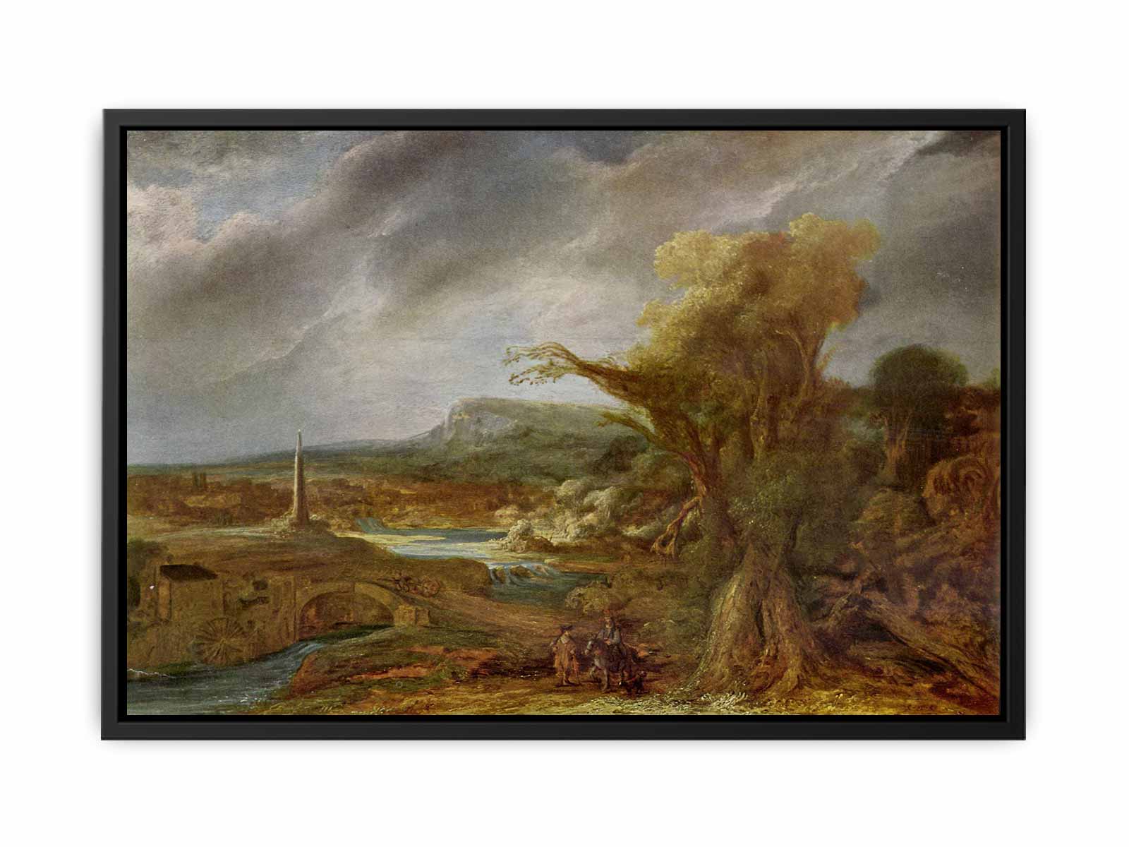 Landscape with Obelisk (possibly the flight into Egypt) Painting