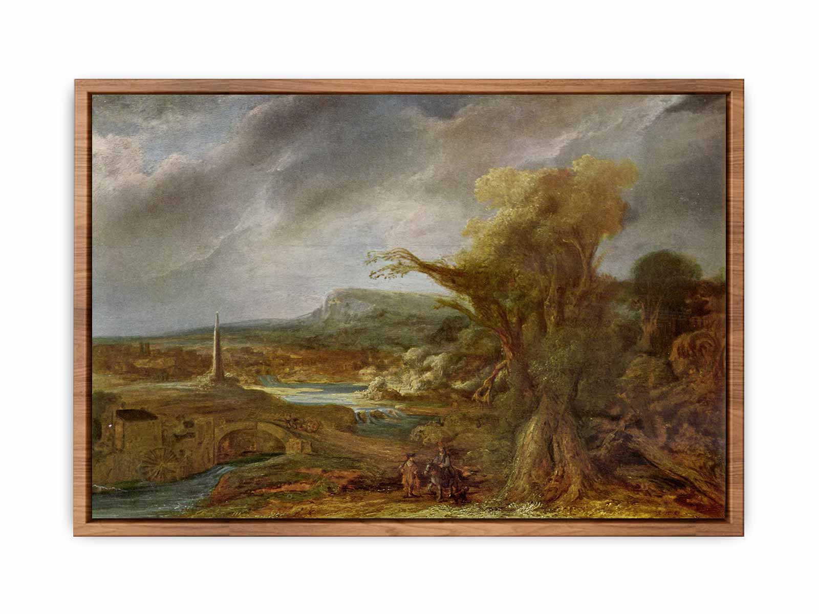 Landscape with Obelisk (possibly the flight into Egypt) Painting