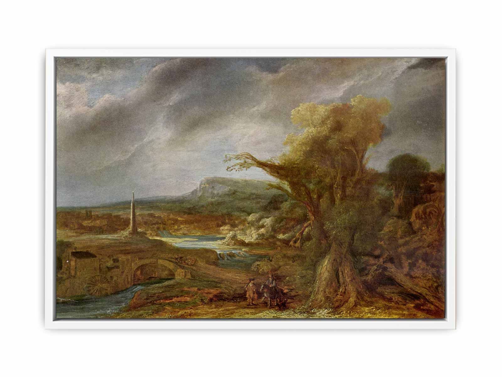 Landscape with Obelisk (possibly the flight into Egypt) Painting