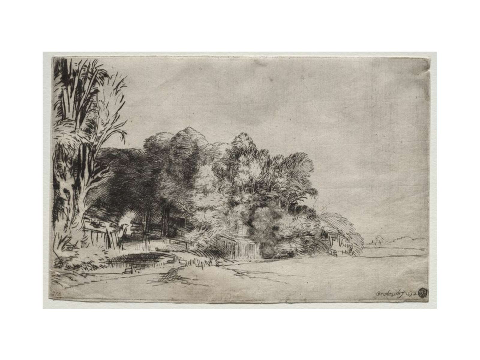 Clump of Trees with a Vista Painting