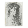 Bust of an old Woman in a furred Cloak and heavy Headdress Painting