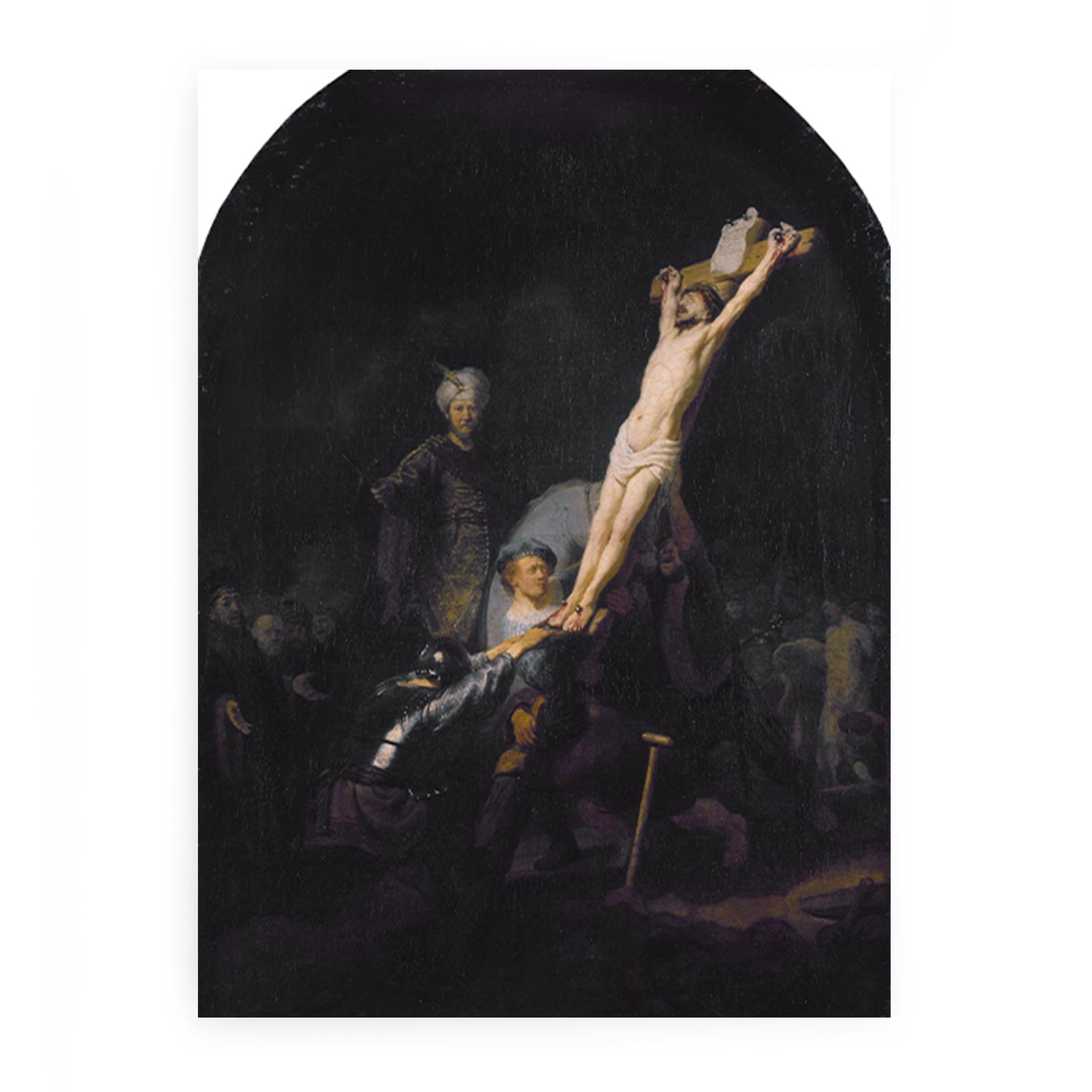 The raising of the cross,munich 1633 Painting