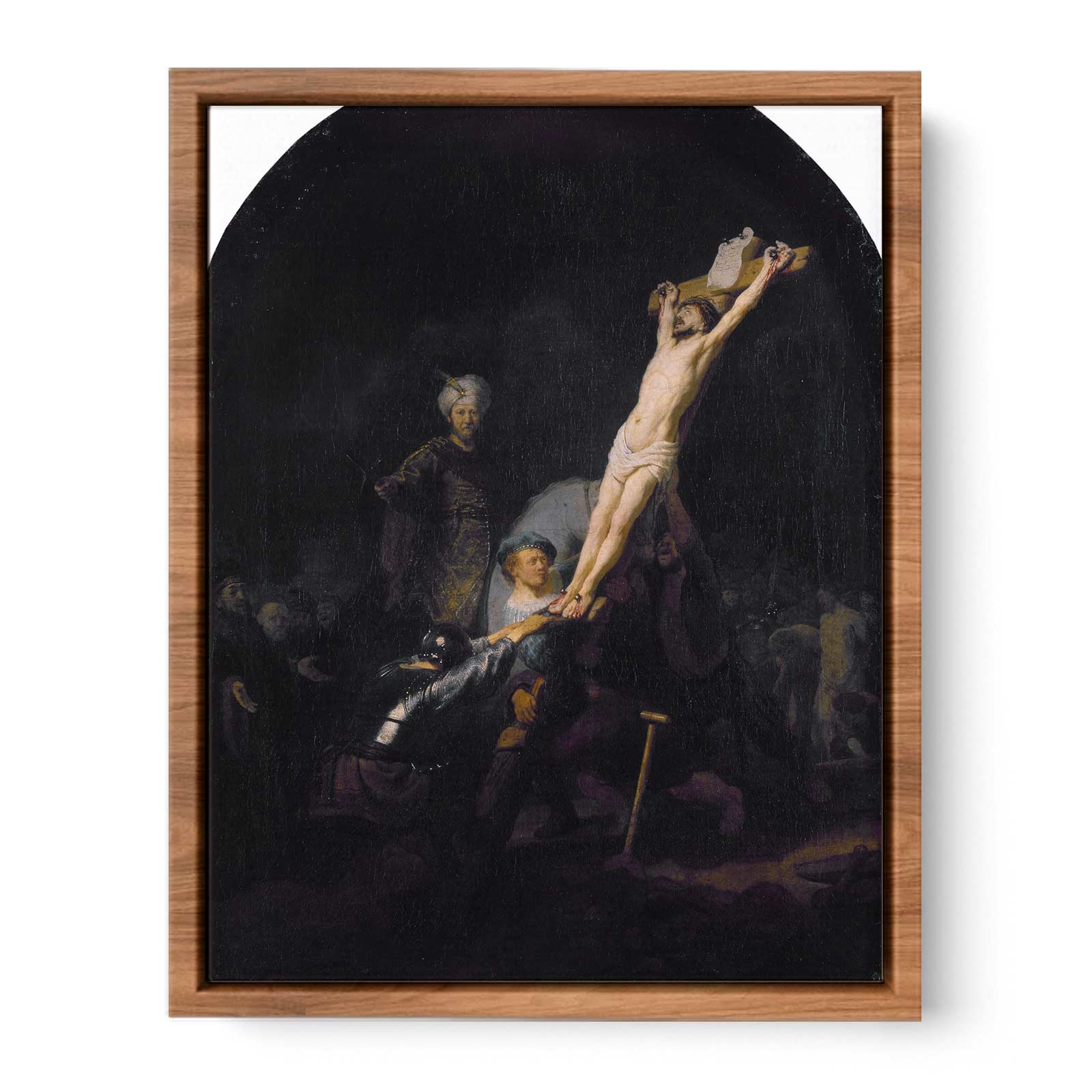 The raising of the cross,munich 1633 Painting