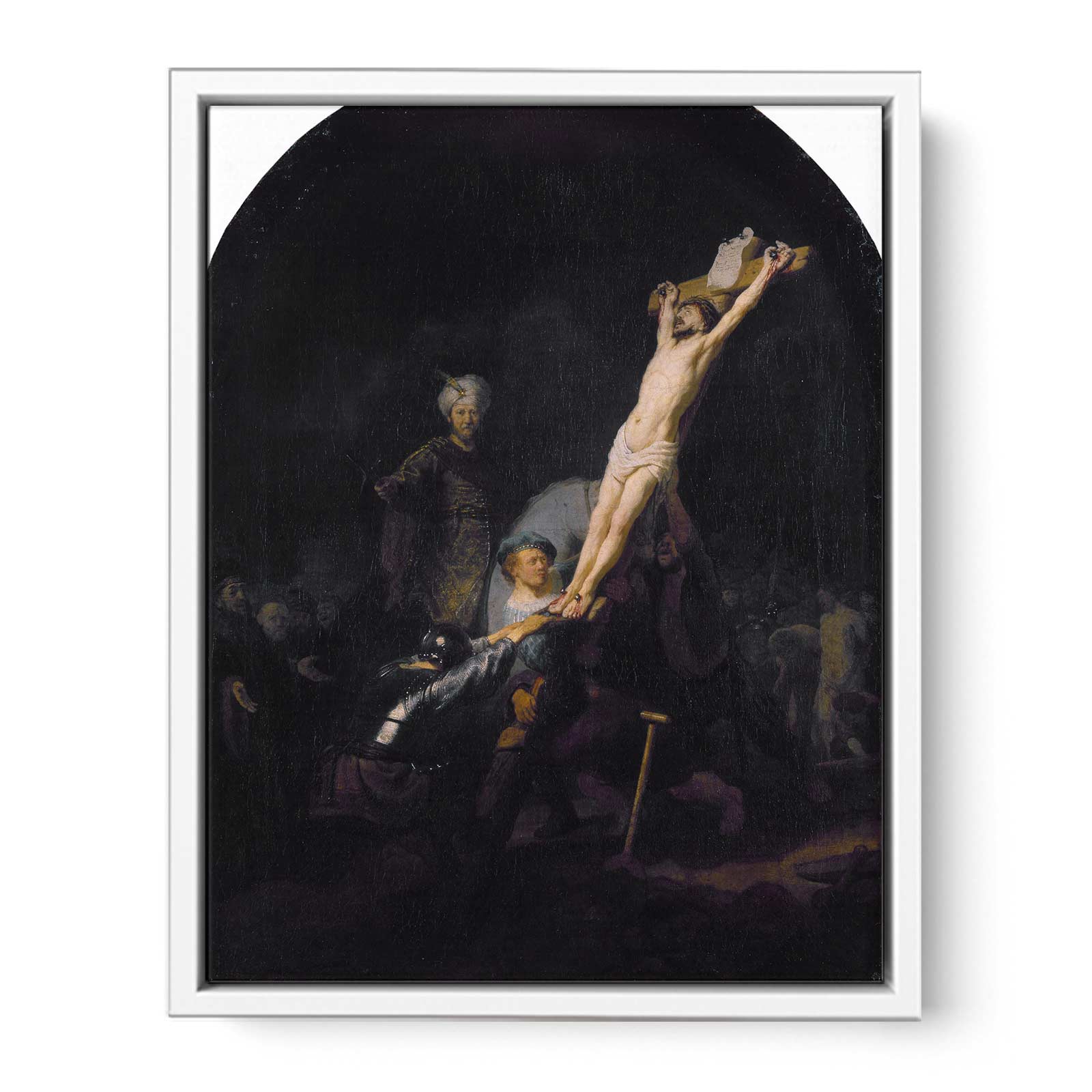 The raising of the cross,munich 1633 Painting