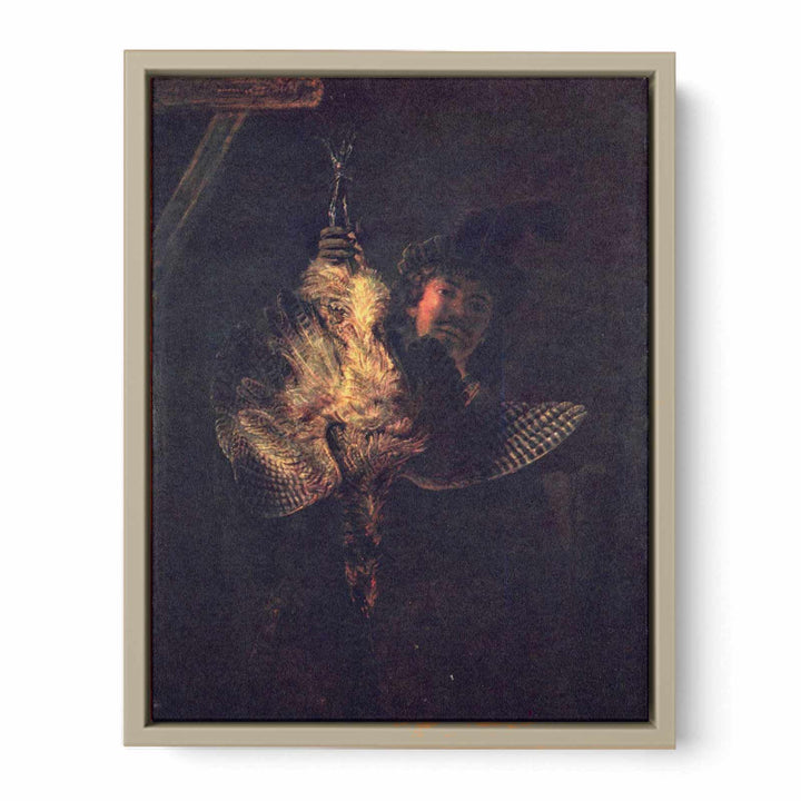 Self portrait with a dead bird Painting