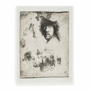 Sheet of Studies Head of the Artist, a Beggar Couple, Heads of an old Man and an old Woman, etc. Painting
