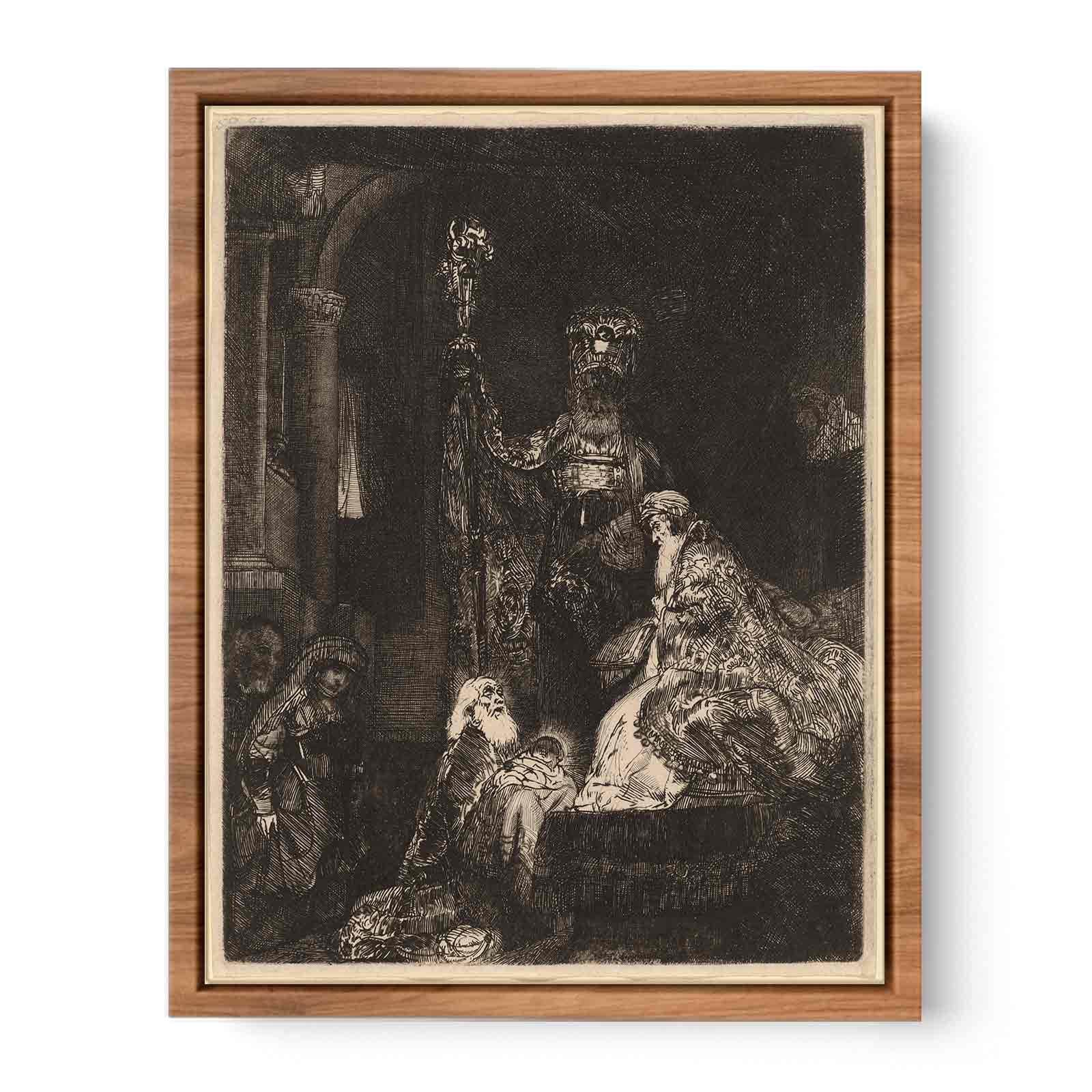The Presentation In The Temple In The Dark Manner Painting
