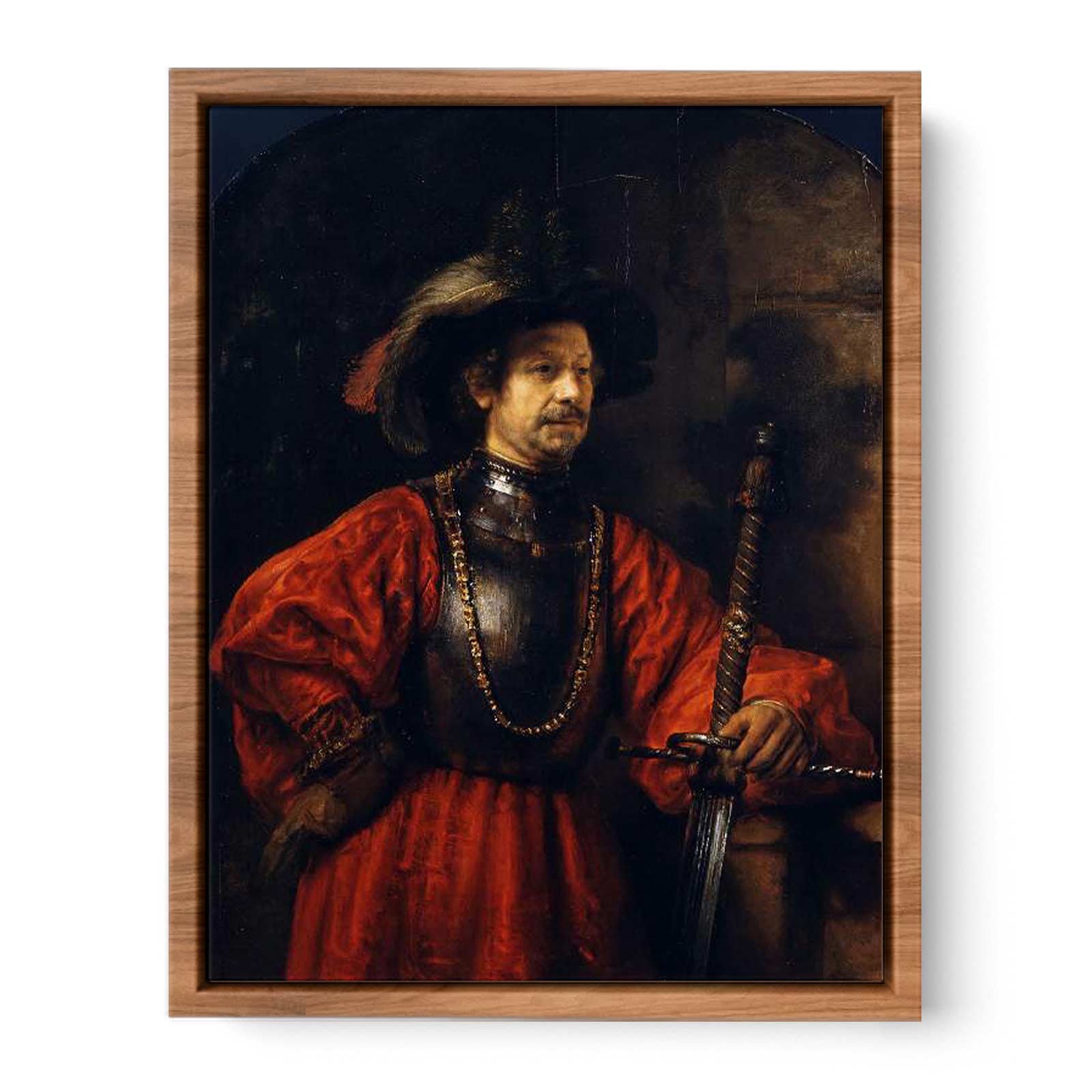 Portrait of a Man in Military Dress Painting