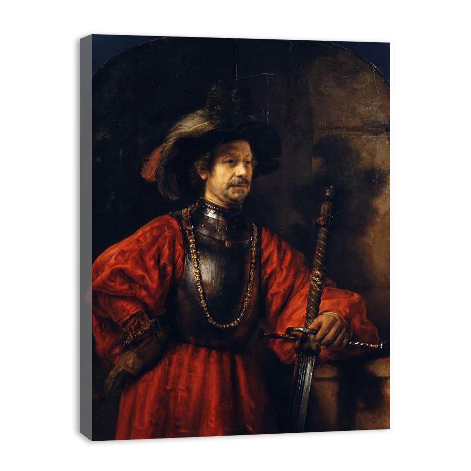 Portrait of a Man in Military Dress Painting