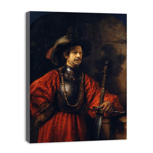 Portrait of a Man in Military Dress Painting