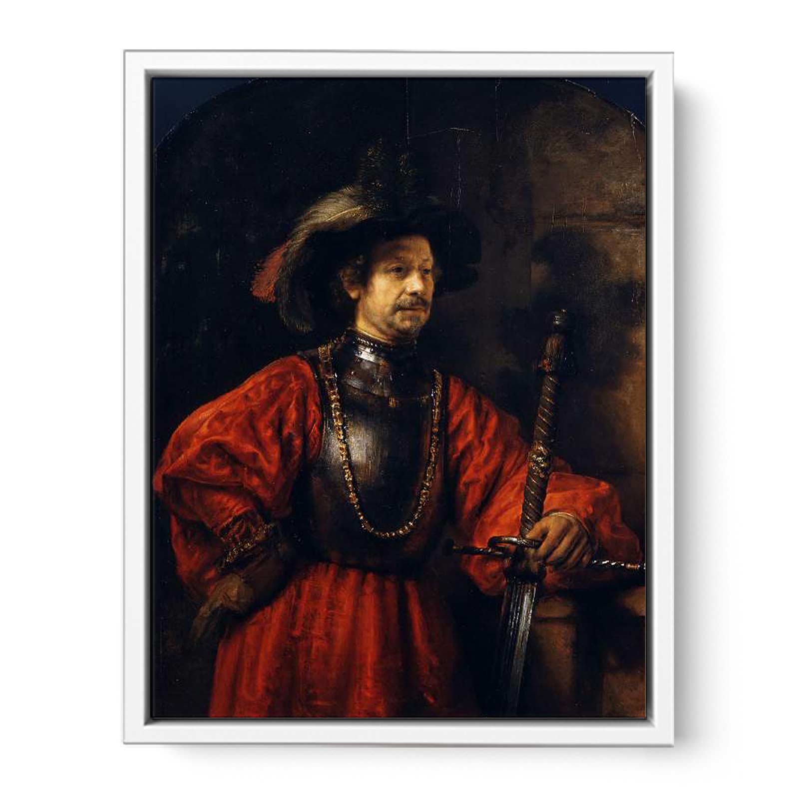Portrait of a Man in Military Dress Painting