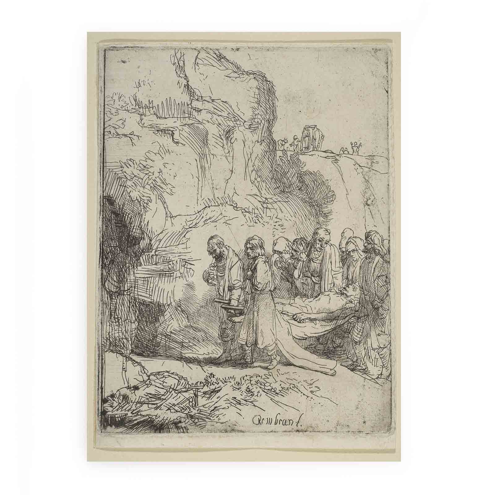 Christ carried to the Tomb Painting