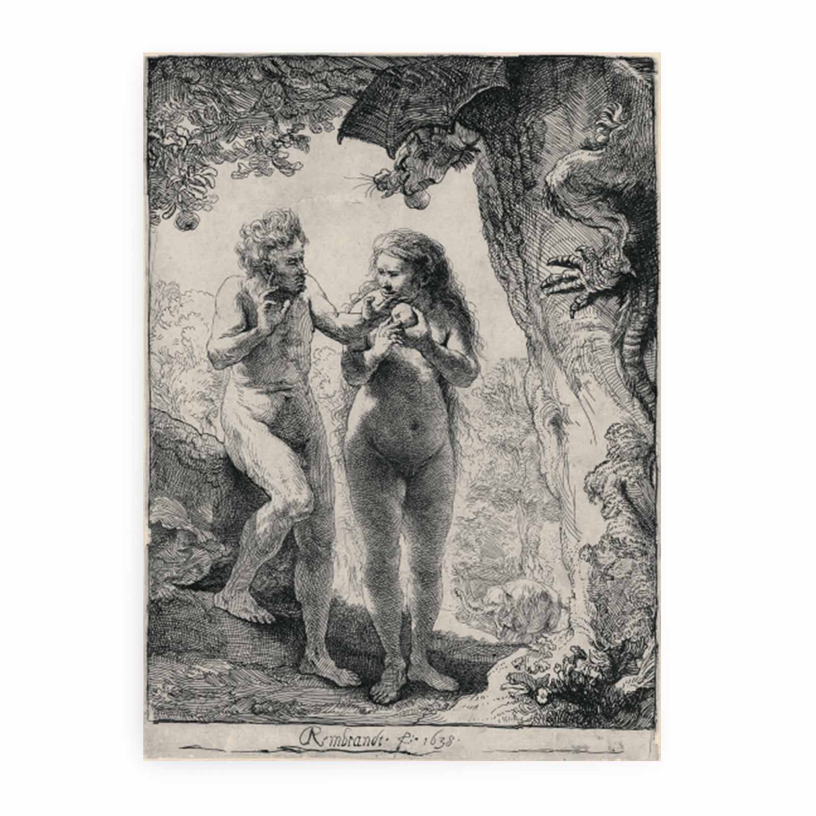 Adam and Eve Painting