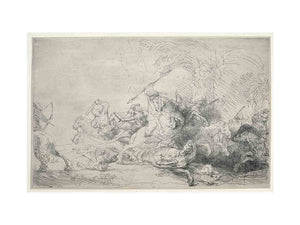 The Large Lion Hunt Painting