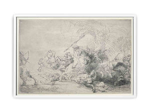 The Large Lion Hunt Painting